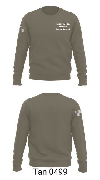 Crew Neck Sweatshirt, Liberty Hill Police Department, Police, Teamtime, Team time, sublimation, custom sports apparel, team uniforms, spirit wear, spiritwear, sports uniforms, custom shirts, team store, custom team store, fundraiser sports, apparel fundraiser