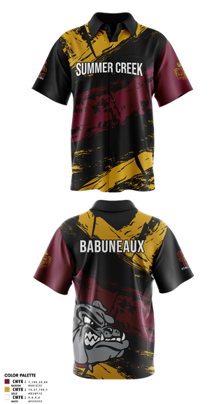 Short Sleeve Bowling Jersey, Summer Creek High School Bowling, Bowling, Teamtime, Team time, sublimation, custom sports apparel, team uniforms, spirit wear, spiritwear, sports uniforms, custom shirts, team store, custom team store, fundraiser sports, apparel fundraiser