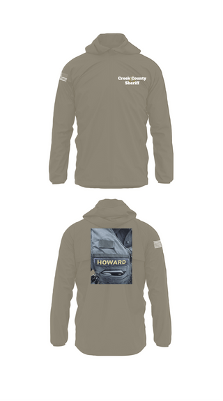 Windbreaker, Creek County Sheriff, Police, Teamtime, Team time, sublimation, custom sports apparel, team uniforms, spirit wear, spiritwear, sports uniforms, custom shirts, team store, custom team store, fundraiser sports, apparel fundraiser