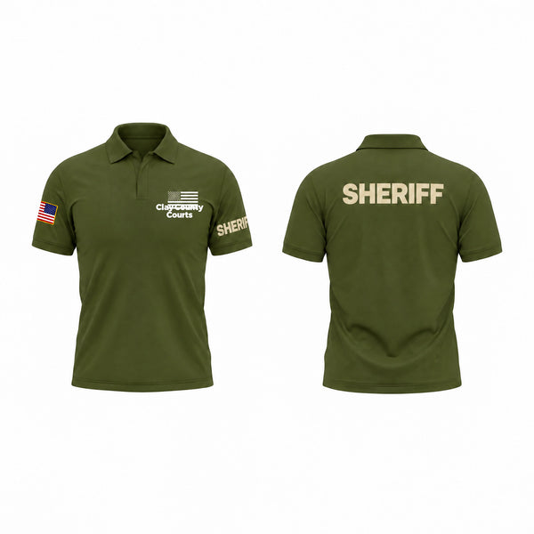 Short Sleeve Performance Polo, Clay County Courts, Police, Teamtime, Team time, sublimation, custom sports apparel, team uniforms, spirit wear, spiritwear, sports uniforms, custom shirts, team store, custom team store, fundraiser sports, apparel fundraiser