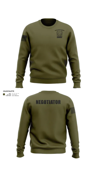 Crew Neck Sweatshirt, North Tarrant Regional CNT, Police, Teamtime, Team time, sublimation, custom sports apparel, team uniforms, spirit wear, spiritwear, sports uniforms, custom shirts, team store, custom team store, fundraiser sports, apparel fundraiser
