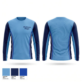 Long Sleeve Performance Shirt, Michiana Magic, Baseball, Teamtime, Team time, sublimation, custom sports apparel, team uniforms, spirit wear, spiritwear, sports uniforms, custom shirts, team store, custom team store, fundraiser sports, apparel fundraiser