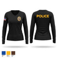 Simla Police Department Women's Long Sleeve V-neck Shirt - 1