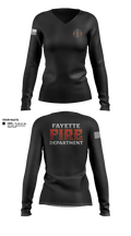 Fayette Township Fire Department 81579130 Women's Long Sleeve V-neck Shirt - 21