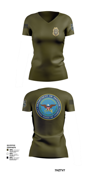 Delta 9550130 Women's Short Sleeve V-neck Shirt - 102