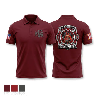 Short Sleeve Performance Polo, Melfa Vol. Fire & Rescue Co. Inc, Fire Department, Teamtime, Team time, sublimation, custom sports apparel, team uniforms, spirit wear, spiritwear, sports uniforms, custom shirts, team store, custom team store, fundraiser sports, apparel fundraiser