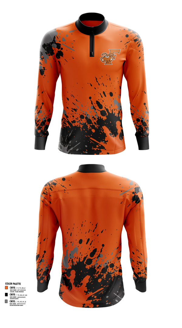 Quarter Zip Jacket, Fisher Bunnies, Cross Country, Teamtime, Team time, sublimation, custom sports apparel, team uniforms, spirit wear, spiritwear, sports uniforms, custom shirts, team store, custom team store, fundraiser sports, apparel fundraiser