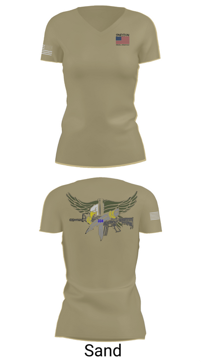Sikeston Special operations 6321266 Women's Short Sleeve V-neck Shirt - 84