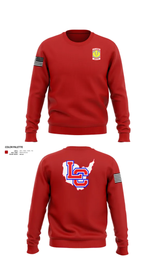 Crew Neck Sweatshirt, Lewis County Lions, , Teamtime, Team time, sublimation, custom sports apparel, team uniforms, spirit wear, spiritwear, sports uniforms, custom shirts, team store, custom team store, fundraiser sports, apparel fundraiser