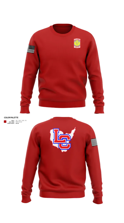 Lewis County Lions 17232794 Crew Neck Sweatshirt - 11