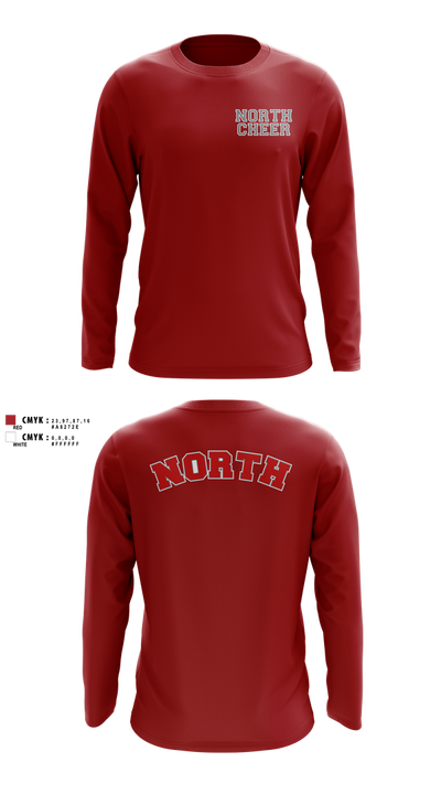 North Attleborough High School Cheer 88392583 Long Sleeve Performance Shirt 3