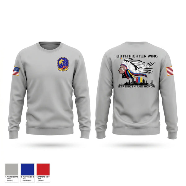 Crew Neck Sweatshirt, 219th Engineering Installations Squdron219th Engineering Installations Squdron, National Guard, Teamtime, Team time, sublimation, custom sports apparel, team uniforms, spirit wear, spiritwear, sports uniforms, custom shirts, team store, custom team store, fundraiser sports, apparel fundraiser