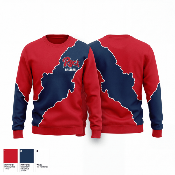 Crew Neck Sweatshirt, Rockcastle County High School Baseball, Baseball, Teamtime, Team time, sublimation, custom sports apparel, team uniforms, spirit wear, spiritwear, sports uniforms, custom shirts, team store, custom team store, fundraiser sports, apparel fundraiser