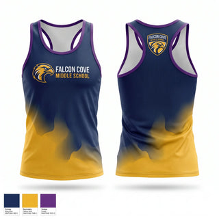 Mens Track Singlet, Falcon cove  cross country, Cross Country, Teamtime, Team time, sublimation, custom sports apparel, team uniforms, spirit wear, spiritwear, sports uniforms, custom shirts, team store, custom team store, fundraiser sports, apparel fundraiser