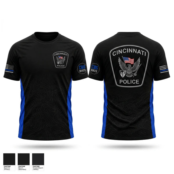 Old School Cotton Feel Shirt, Cincinnati Police Mountain Bike Squad, Police, Teamtime, Team time, sublimation, custom sports apparel, team uniforms, spirit wear, spiritwear, sports uniforms, custom shirts, team store, custom team store, fundraiser sports, apparel fundraiser