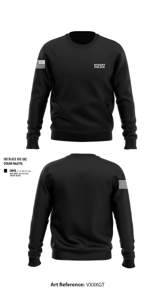Crew Neck Sweatshirt, Stuart Police, Women's Volleyball, Teamtime, Team time, sublimation, custom sports apparel, team uniforms, spirit wear, spiritwear, sports uniforms, custom shirts, team store, custom team store, fundraiser sports, apparel fundraiser