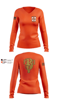 Baptist Valley Volunteer Fire Department  Women's Long Sleeve V-neck Shirt - 2
