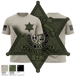 Old School Cotton Feel Shirt, PICKENS COUNTY SHERIFF'S OFFICE SRO, Police, Teamtime, Team time, sublimation, custom sports apparel, team uniforms, spirit wear, spiritwear, sports uniforms, custom shirts, team store, custom team store, fundraiser sports, apparel fundraiser