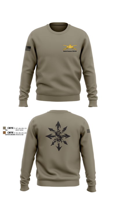 Charlie Company 120th INF 49997555 Crew Neck Sweatshirt - 1