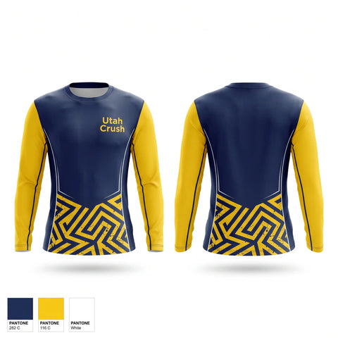Long Sleeve Performance Shirt, Utah Crush, Baseball, Teamtime, Team time, sublimation, custom sports apparel, team uniforms, spirit wear, spiritwear, sports uniforms, custom shirts, team store, custom team store, fundraiser sports, apparel fundraiser