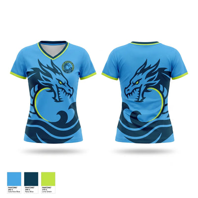 Leviathan Wrestling Academy Women's Short Sleeve V-neck Shirt - 1