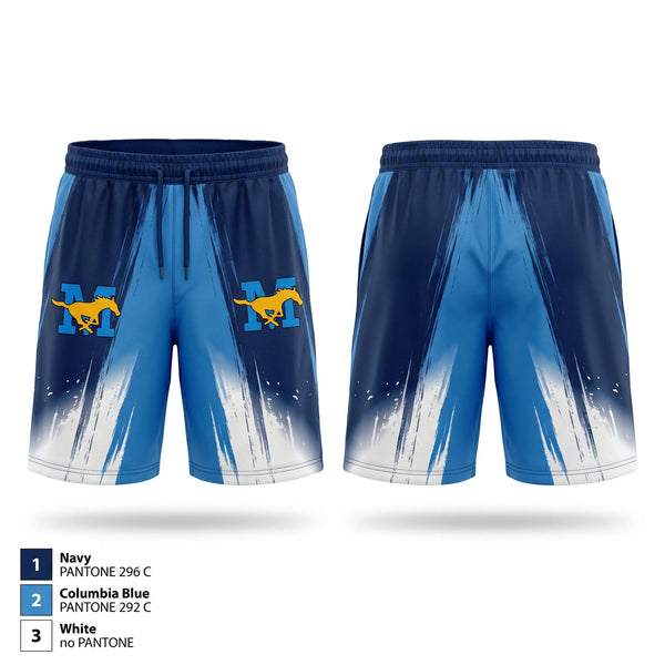Athletic Shorts With Pockets, Mustangs, Wrestling, Teamtime, Team time, sublimation, custom sports apparel, team uniforms, spirit wear, spiritwear, sports uniforms, custom shirts, team store, custom team store, fundraiser sports, apparel fundraiser
