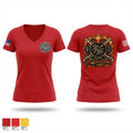 Lucas Volunteer Fire Department 18834425 Women's Short Sleeve V-neck Shirt - 1