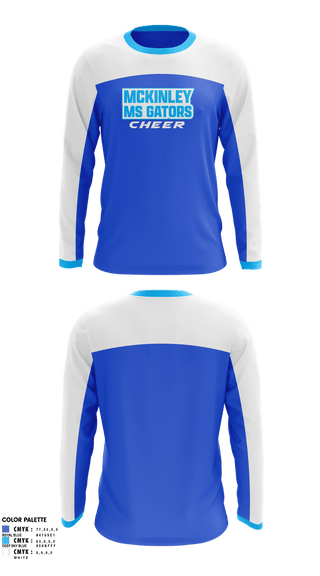 Long Sleeve Performance Shirt, McKinley MS Gators, Cheer, Teamtime, Team time, sublimation, custom sports apparel, team uniforms, spirit wear, spiritwear, sports uniforms, custom shirts, team store, custom team store, fundraiser sports, apparel fundraiser