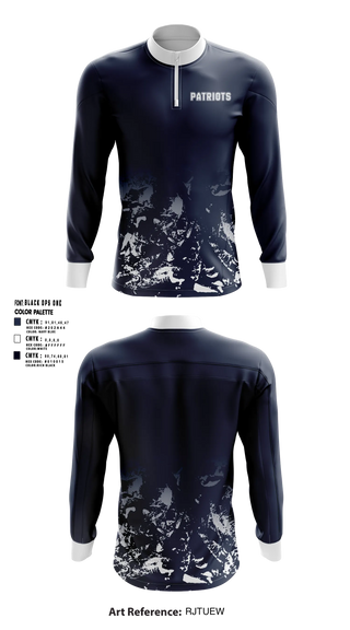 Quarter Zip Jacket, Patriots, Men's Basketball, Teamtime, Team time, sublimation, custom sports apparel, team uniforms, spirit wear, spiritwear, sports uniforms, custom shirts, team store, custom team store, fundraiser sports, apparel fundraiser
