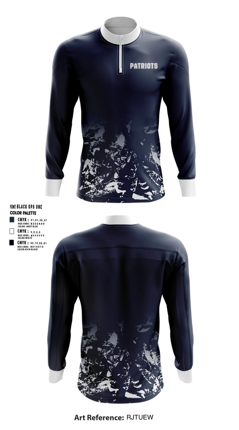 Quarter Zip Jacket, Patriots, Men's Basketball, Teamtime, Team time, sublimation, custom sports apparel, team uniforms, spirit wear, spiritwear, sports uniforms, custom shirts, team store, custom team store, fundraiser sports, apparel fundraiser