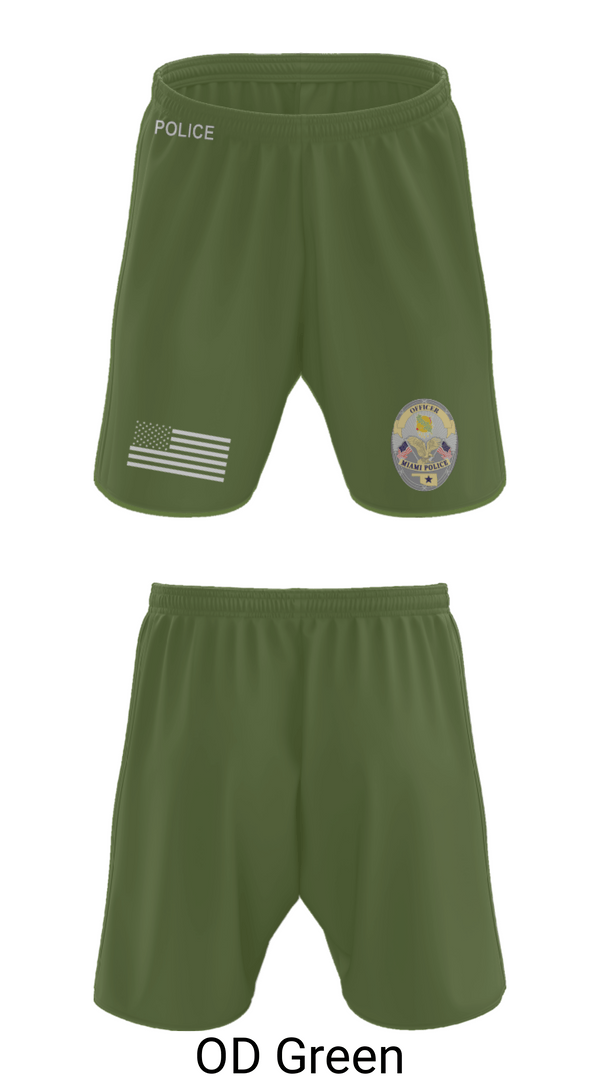Athletic Shorts With Pockets, Miami Police Department, Police, Teamtime, Team time, sublimation, custom sports apparel, team uniforms, spirit wear, spiritwear, sports uniforms, custom shirts, team store, custom team store, fundraiser sports, apparel fundraiser
