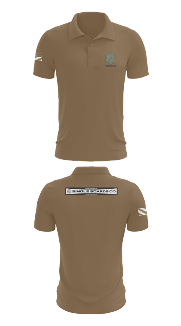 Short Sleeve Performance Polo, Single Boards.co, E-Sports, Teamtime, Team time, sublimation, custom sports apparel, team uniforms, spirit wear, spiritwear, sports uniforms, custom shirts, team store, custom team store, fundraiser sports, apparel fundraiser