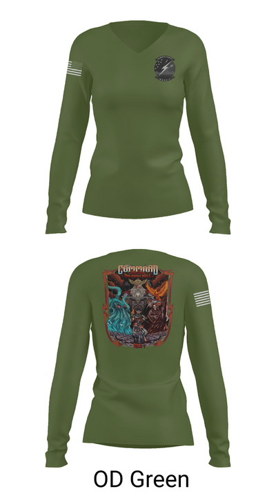 Macs-1 16325629 Women's Long Sleeve V-neck Shirt - 57