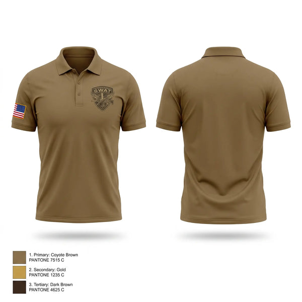 Short Sleeve Performance Polo, Lee county swat, Marines, Teamtime, Team time, sublimation, custom sports apparel, team uniforms, spirit wear, spiritwear, sports uniforms, custom shirts, team store, custom team store, fundraiser sports, apparel fundraiser