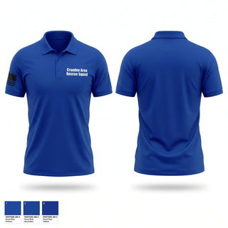 Short Sleeve Performance Polo, Crandon Area Rescue Squad, EMS/EMT, Teamtime, Team time, sublimation, custom sports apparel, team uniforms, spirit wear, spiritwear, sports uniforms, custom shirts, team store, custom team store, fundraiser sports, apparel fundraiser