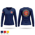 FDNV FIRE & RESCUE 213 Women's Long Sleeve V-neck Shirt - 1
