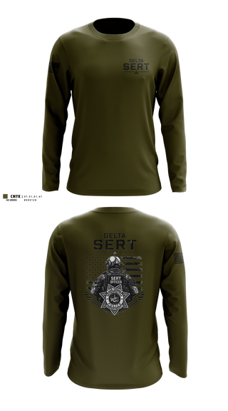 Long Sleeve Performance Shirt, DELTA SERT, Police, Teamtime, Team time, sublimation, custom sports apparel, team uniforms, spirit wear, spiritwear, sports uniforms, custom shirts, team store, custom team store, fundraiser sports, apparel fundraiser