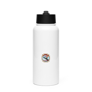 USS New Mexico A-Gang Stainless Steel Water Bottle with a Straw Lid