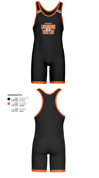 Wrestling Singlet, Dorchester Longhorn Wrestling, Wrestling, Teamtime, Team time, sublimation, custom sports apparel, team uniforms, spirit wear, spiritwear, sports uniforms, custom shirts, team store, custom team store, fundraiser sports, apparel fundraiser
