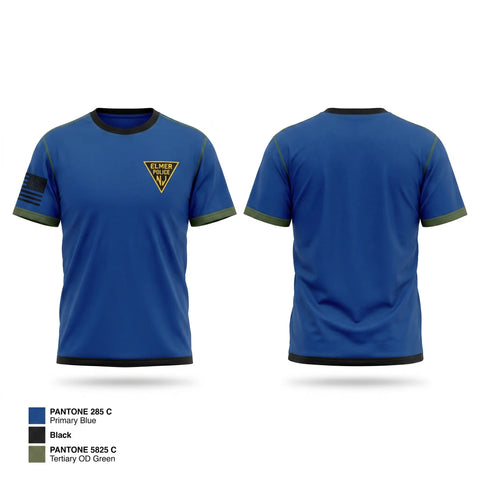 Old School Cotton Feel Shirt, Elmer Borough Police Department, Police, Teamtime, Team time, sublimation, custom sports apparel, team uniforms, spirit wear, spiritwear, sports uniforms, custom shirts, team store, custom team store, fundraiser sports, apparel fundraiser