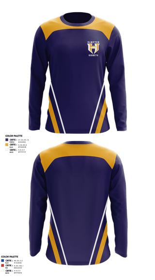Long Sleeve Performance Shirt, Hampton Hornets, Softball, Teamtime, Team time, sublimation, custom sports apparel, team uniforms, spirit wear, spiritwear, sports uniforms, custom shirts, team store, custom team store, fundraiser sports, apparel fundraiser