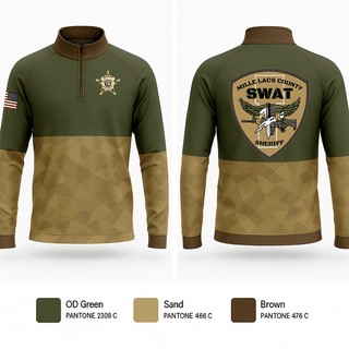 Quarter Zip Jacket, Mille Lacs County SWAT, Police, Teamtime, Team time, sublimation, custom sports apparel, team uniforms, spirit wear, spiritwear, sports uniforms, custom shirts, team store, custom team store, fundraiser sports, apparel fundraiser