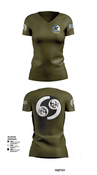 Womens Short Sleeve Vneck Shirt, 69 BS, Air Force, Teamtime, Team time, sublimation, custom sports apparel, team uniforms, spirit wear, spiritwear, sports uniforms, custom shirts, team store, custom team store, fundraiser sports, apparel fundraiser