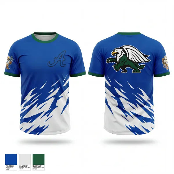 Old School Cotton Feel Shirt, The Academy Cheer, Cheer, Teamtime, Team time, sublimation, custom sports apparel, team uniforms, spirit wear, spiritwear, sports uniforms, custom shirts, team store, custom team store, fundraiser sports, apparel fundraiser