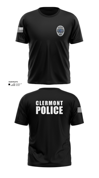 Short Sleeve Performance Shirt, Clermont PD, Police, Teamtime, Team time, sublimation, custom sports apparel, team uniforms, spirit wear, spiritwear, sports uniforms, custom shirts, team store, custom team store, fundraiser sports, apparel fundraiser