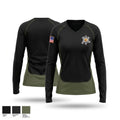 Crawford county sheriffs office Women's Long Sleeve V-neck Shirt - 1
