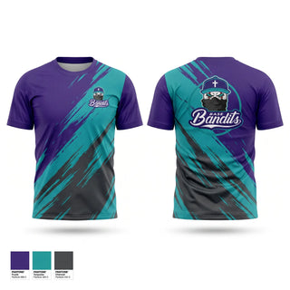 Soft Poly Tee Cotton Like Feel, East Tennessee Base Bandits, Baseball, Teamtime, Team time, sublimation, custom sports apparel, team uniforms, spirit wear, spiritwear, sports uniforms, custom shirts, team store, custom team store, fundraiser sports, apparel fundraiser