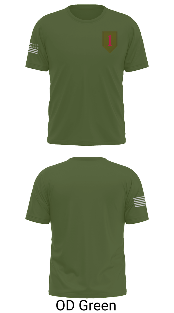 Old School Cotton Feel Shirt, 1st Infantry Division, Army, Teamtime, Team time, sublimation, custom sports apparel, team uniforms, spirit wear, spiritwear, sports uniforms, custom shirts, team store, custom team store, fundraiser sports, apparel fundraiser
