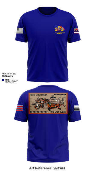 Short Sleeve Performance Shirt, USS Columbia, , Teamtime, Team time, sublimation, custom sports apparel, team uniforms, spirit wear, spiritwear, sports uniforms, custom shirts, team store, custom team store, fundraiser sports, apparel fundraiser