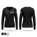 Boston Police Harbor Patrol Unit Women's Long Sleeve V-neck Shirt - 1